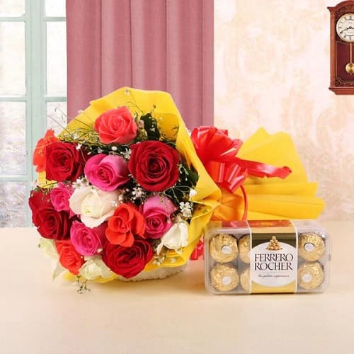 Mix Roses n Ferrero Rocher Combo