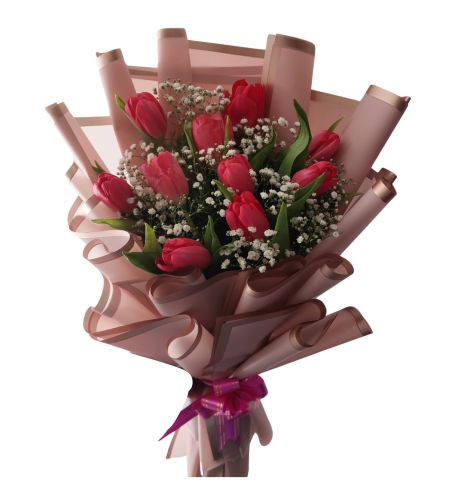 Blushing Tulips Bouquet