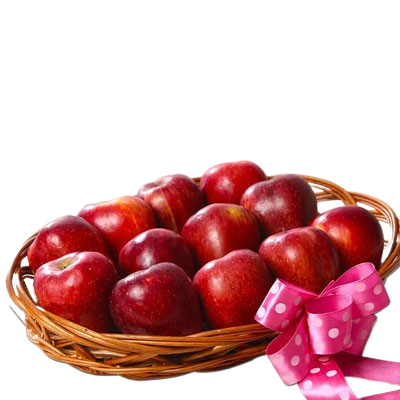 Crimson Apple Fruit Basket