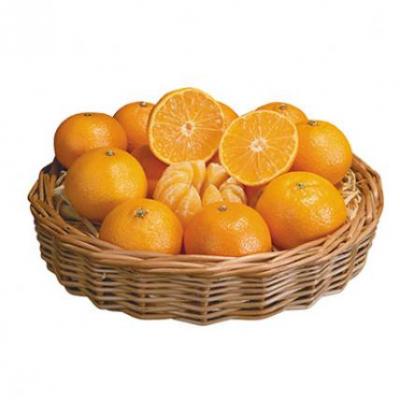 Golden Orange Fruit Basket